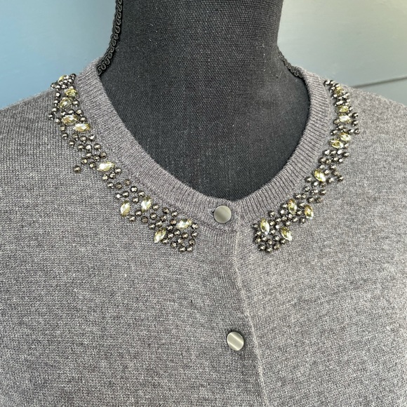 Ann Taylor beaded cardigan - Picture 1 of 8
